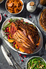 Homemade Christmas Ham Dinner