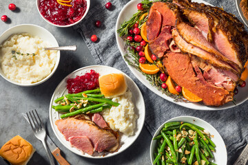 Homemade Christmas Ham Dinner