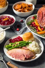 Homemade Christmas Ham Dinner