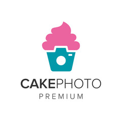 cake photo logo icon vector template