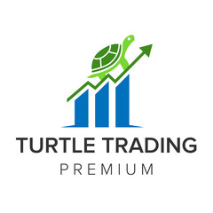 turtle trading logo icon vector template