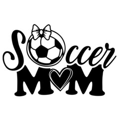 Obraz premium soccer mom logo inspirational positive quotes,motivational,typography,lettering design