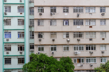 building in the Copacabana neighborhood in Rio de Janeiro, Brazil.