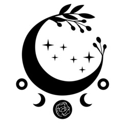 moon season logo inspirational positive quotes,motivational,typography,lettering design