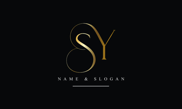 SY, YS, S, Y abstract letters logo monogram