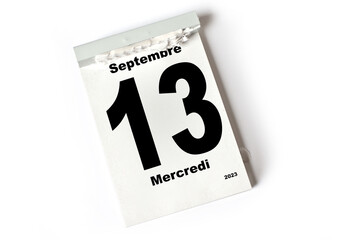  13 Septembre 2023