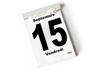 15  Septembre 2023