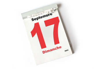  17 Septembre 2023