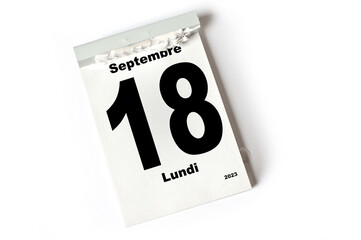  18 Septembre 2023