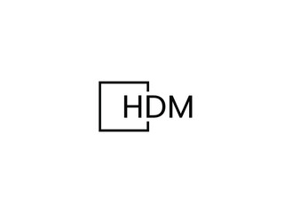 HDM letter initial logo design vector illustration	