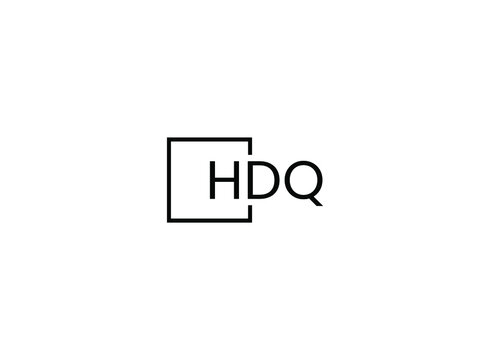 HDQ letter initial logo design vector illustration	