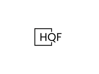 Obraz premium HQF letter initial logo design vector illustration