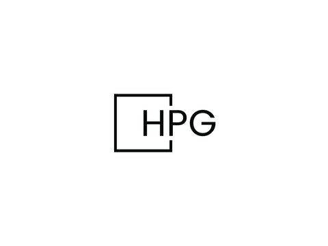 HPG letter initial logo design vector illustration