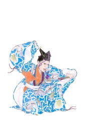 能楽を舞う男性