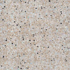 Seamless modern abstract terrazzo pattern swatch. High quality illustration. Random trendy confetti design for textile print or interior design or floor. Colorful micro speckle tile mosaic material.