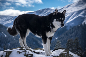 siberian husky dog