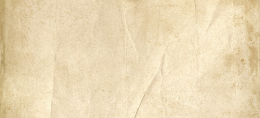 Old parchment paper texture background. Banner