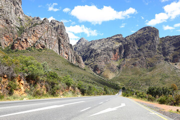 A view of the Du Toitskloof mountains near Paarl