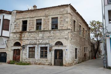 Fototapeta na wymiar Traditional house in Urla , Izmir province, Turkey