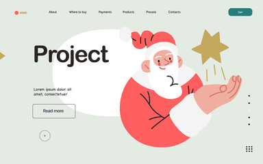 Web Santa - a corporative website page template.