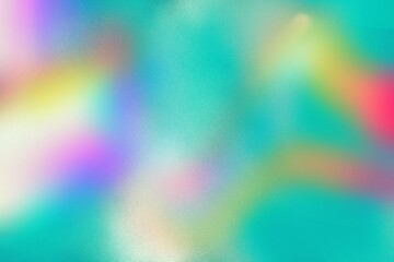 abstract colorful background, abstract green holographic blurred grainy gradient banner, background texture. Rainbow minimalistic wallpaper, 80s digital art. Lo-fi multicolor vintage retro design
