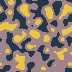 Seamless abstract non print resembling strange colored animal skin surface pattern design for print. High quality illustration. Psychedelic repeat minimal dot swatch for apparel, textile or background