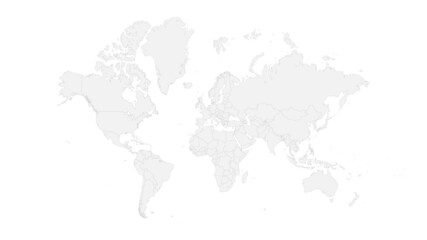 Fototapeta na wymiar World Map with Countries