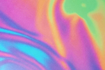 Vlies Fototapete Fraktale Wellen Bunte psychedelische Zusammenfassung. Pastellfarbwellen für den Hintergrund