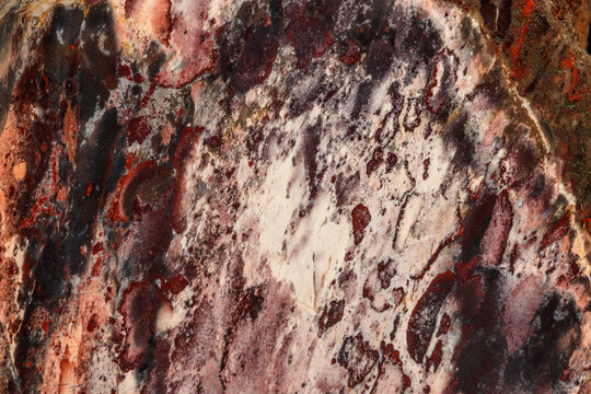macro stone mineral jasper on black background