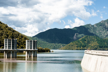 Susqueda Dam in Spain's Costa Brava region