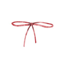 Watercolor Bow. Bow for the holidays isolated on a white background