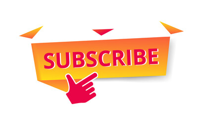 subscribe colorful sticker