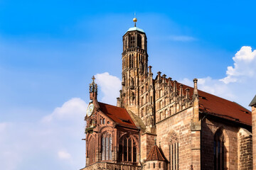 Obraz premium Church of Our Lady (Frauenkirche) in Nuremberg, Germany
