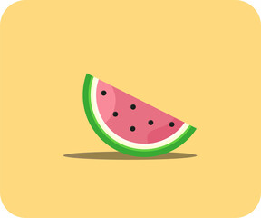 wonderful summer juicy piece of watermelon