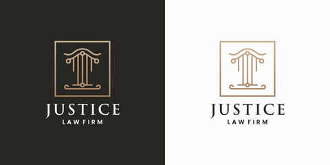 justice pillar logo design law firm inspiration