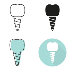Vector dental implant.