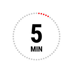 Isolated illustration with timer.