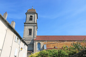 Fototapeta na wymiar Saint Just church in Arbois, France