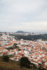Fototapeta premium View of the city of Nazare, Portugal