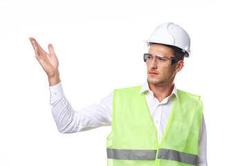engineer in working uniform protective clothing construction