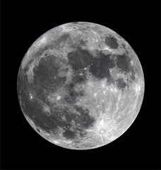 realistic full moon - obrazy, fototapety, plakaty