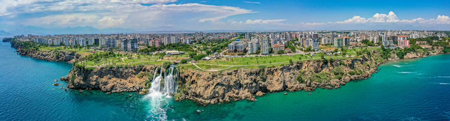 Obraz premium Antalya Duden Waterfall Panorama