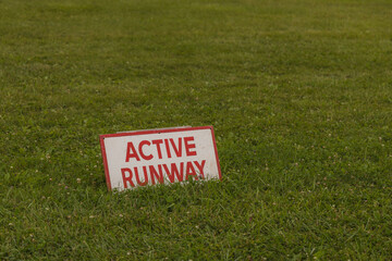 Active Runway Sign