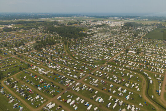 Airshow from the Sky in A Blimp