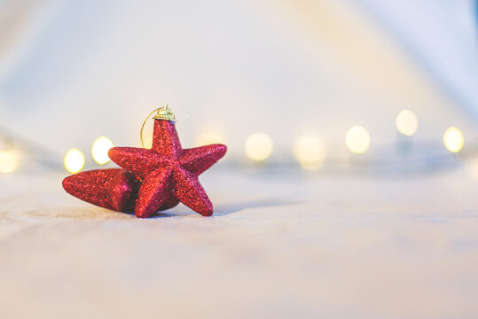Stella natalizia. Decorazione albero di natale.