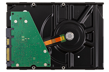 Hard disk isolated on white background