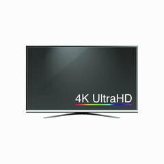 TV Screen 4K Ultra HD High Definition vector illustration