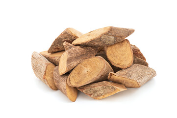 Mallotus repandus isolated on white background with clipping path.