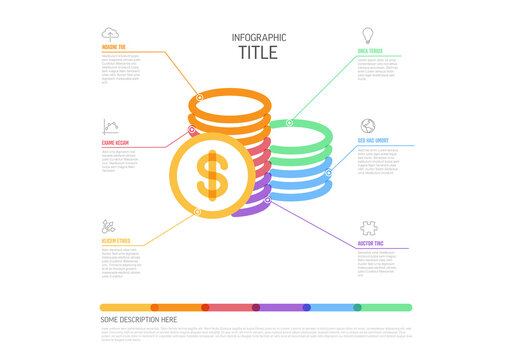 Thick Line Money Funds Multipurpose Infographic Layout