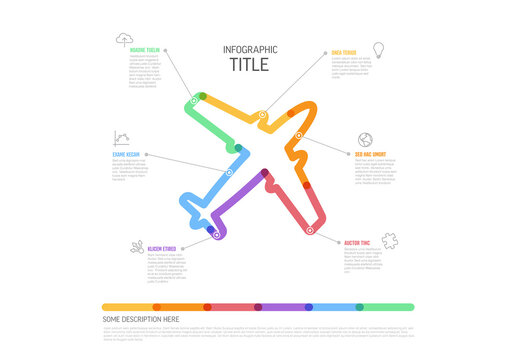 Thick Line Plane Multipurpose Infographic Layout